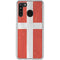 Denmark Flag Distressed Galaxy A21 Clear Case