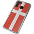 Denmark Flag Distressed Galaxy A21 Clear Case