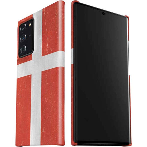 Denmark Flag Distressed Galaxy Note20 Ultra 5G Lite Case
