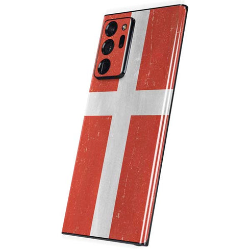 Denmark Flag Distressed Galaxy Note20 Ultra 5G Skin