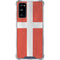 Denmark Flag Distressed Galaxy S20 FE Clear Case