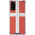Denmark Flag Distressed Galaxy S20 FE Clear Case