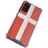 Denmark Flag Distressed Galaxy S20 FE Clear Case