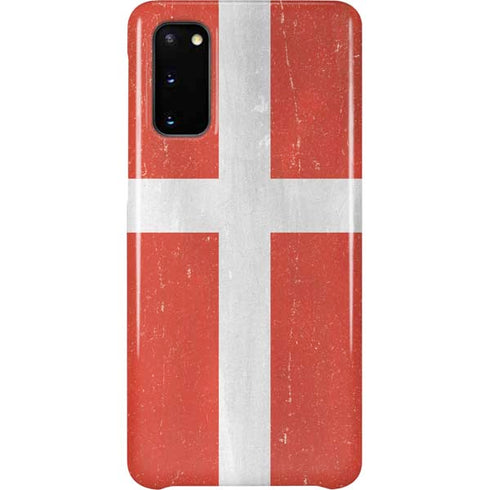 Denmark Flag Distressed Galaxy S20 Lite Case