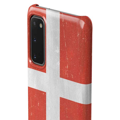 Denmark Flag Distressed Galaxy S20 Lite Case
