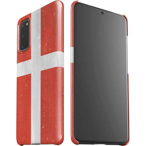 Denmark Flag Distressed Galaxy S20 Lite Case