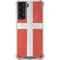 Denmark Flag Distressed Galaxy S21 5G Clear Case