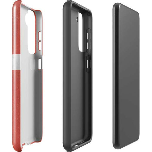 Denmark Flag Distressed Galaxy S21 5G Pro Case