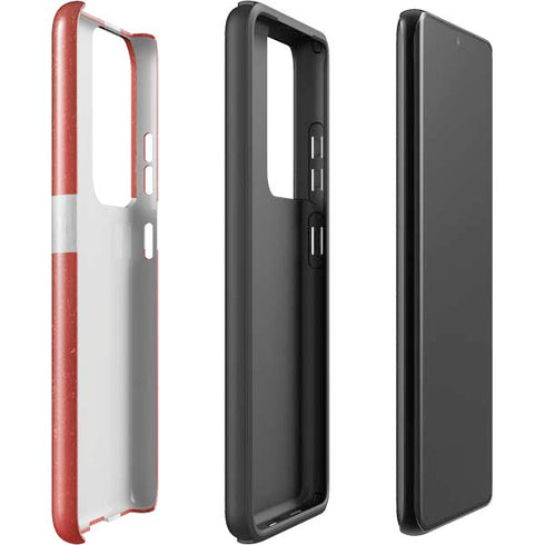 Denmark Flag Distressed Galaxy S21 Ultra 5G Pro Case