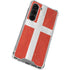 Denmark Flag Distressed Galaxy S23 Clear Case