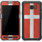 Denmark Flag Distressed Galaxy S7 Active Skin