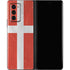 Denmark Flag Distressed Galaxy Z Fold2 5G Skin