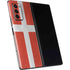 Denmark Flag Distressed Galaxy Z Fold2 5G Skin