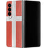 Denmark Flag Distressed Galaxy Z Fold4 5G Skin