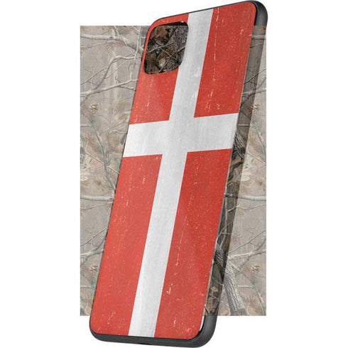 Denmark Flag Distressed Google Pixel 4 XL Skin