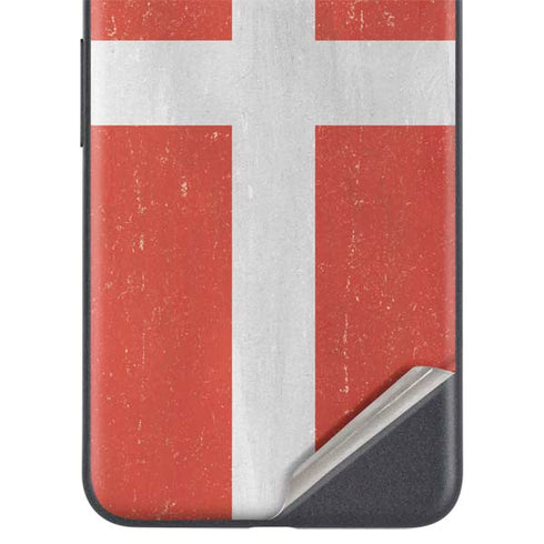 Denmark Flag Distressed Google Pixel 4a 5G Skin
