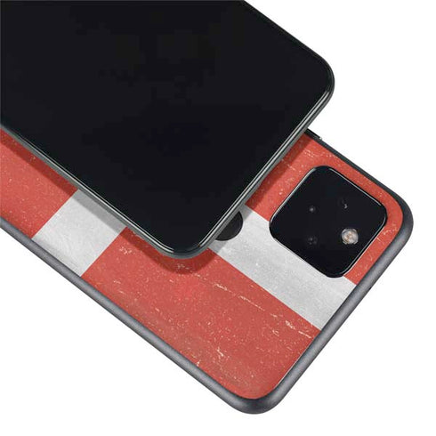 Denmark Flag Distressed Google Pixel 4a 5G Skin