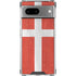 Denmark Flag Distressed Google Pixel 8 Clear Case