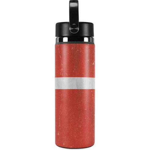 Denmark Flag Distressed Hydro Flask 20oz Wide Mouth Skin