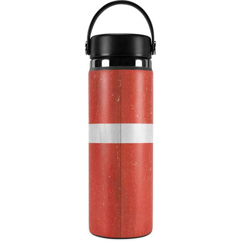 Denmark Flag Distressed Hydro Flask 20oz Wide Mouth Skin