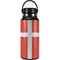 Denmark Flag Distressed Hydro Flask 32oz Wide Mouth Skin