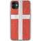 Denmark Flag Distressed iPhone 11 Clear Case