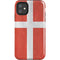 Denmark Flag Distressed iPhone 11 Impact Case