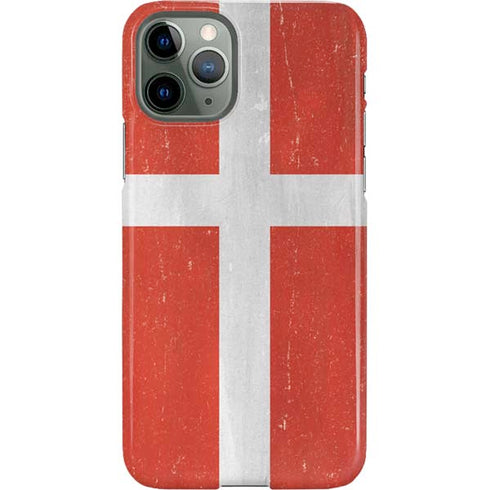 Denmark Flag Distressed iPhone 11 Pro Lite Case