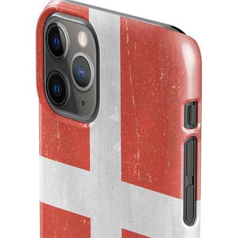 Denmark Flag Distressed iPhone 11 Pro Lite Case