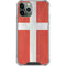 Denmark Flag Distressed iPhone 11 Pro Max Clear Case