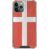 Denmark Flag Distressed iPhone 11 Pro Max Clear Case