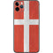 Denmark Flag Distressed iPhone 11 Pro Max Skin