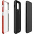 Denmark Flag Distressed iPhone 12 Impact Case