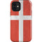 Denmark Flag Distressed iPhone 12 Mini Impact Case
