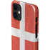 Denmark Flag Distressed iPhone 12 Mini Lite Case