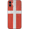 Denmark Flag Distressed iPhone 12 Mini Skin