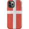 Denmark Flag Distressed iPhone 12 Pro Impact Case