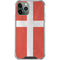 Denmark Flag Distressed iPhone 12 Pro Max Clear Case