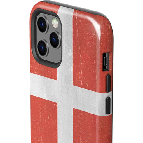 Denmark Flag Distressed iPhone 12 Pro Max Impact Case