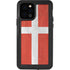 Denmark Flag Distressed iPhone 12 Pro Waterproof Case