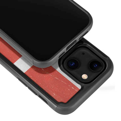 Denmark Flag Distressed iPhone 13 Cargo Case
