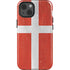 Denmark Flag Distressed iPhone 15 Impact Case