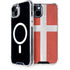 Denmark Flag Distressed iPhone 14 Plus MagSafe Case