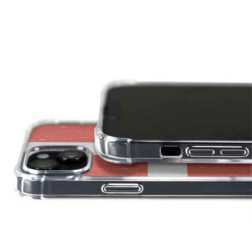 Denmark Flag Distressed iPhone 14 Plus MagSafe Case