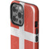 Denmark Flag Distressed iPhone 14 Pro Impact Case