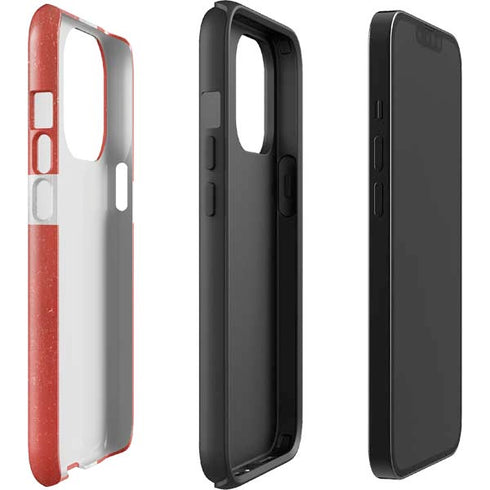 Denmark Flag Distressed iPhone 14 Pro Impact Case