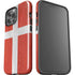 Denmark Flag Distressed iPhone 14 Pro Max Impact Case