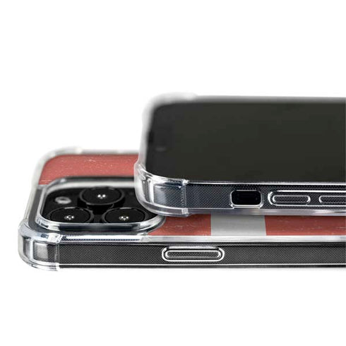 Denmark Flag Distressed iPhone 15 Pro Max MagSafe Case