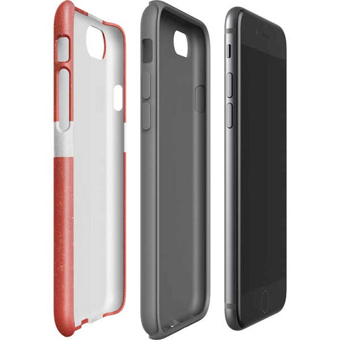 Denmark Flag Distressed iPhone SE (2nd & 3rd Gen) Pro Case
