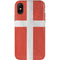 Denmark Flag Distressed iPhone X Pro Case